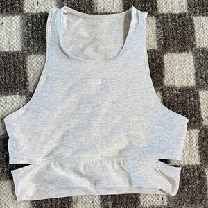 Outdoor Voices Oatmeal Sports Crop Top (M)